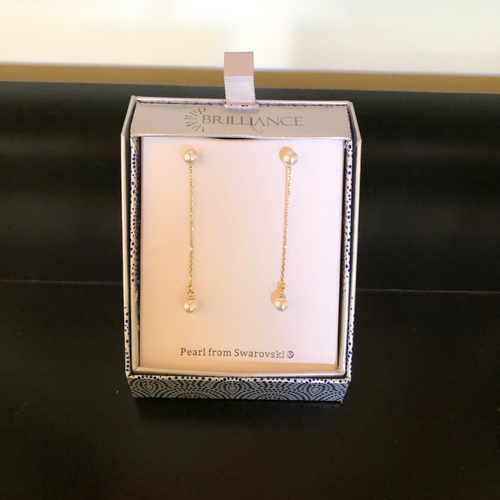 Pearl from Swarovski earrings